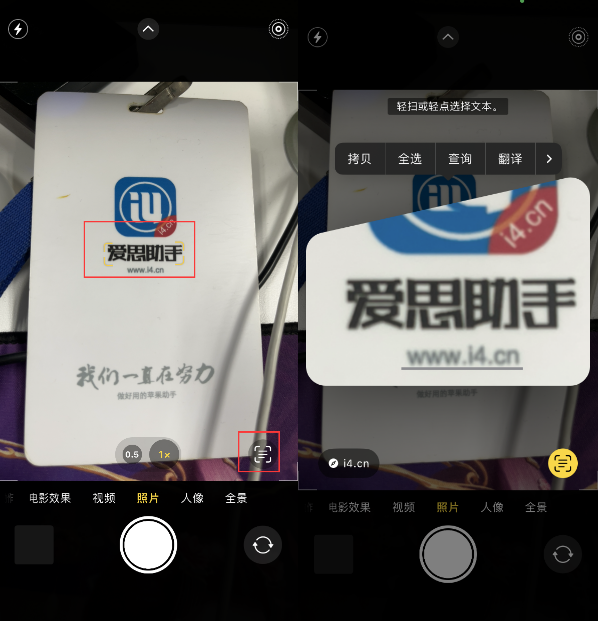 昌江苹果手机维修分享升级iOS 16后如何通过相机翻译文本 